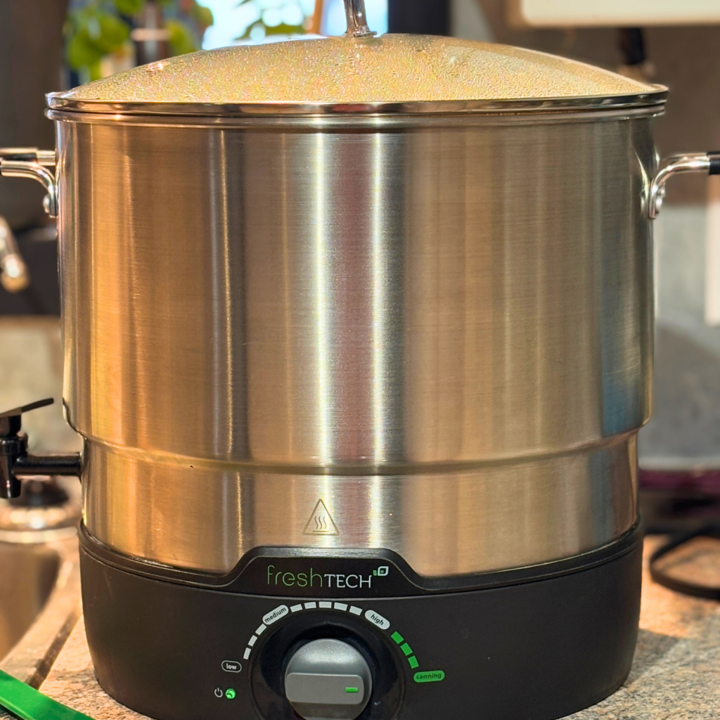Electric Canner on a counter top.