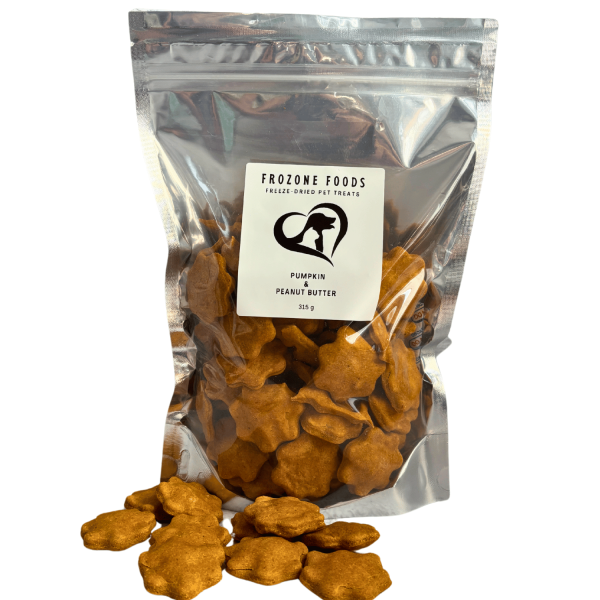Freeze Dried PB & Pumpkin Biscuits