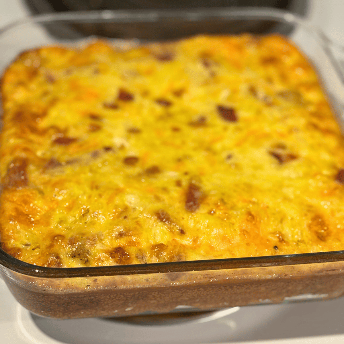 Breakfast casserole with Potato and Bacon