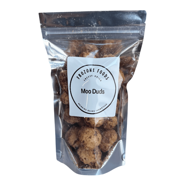 Bag of freeze-dried milk duds