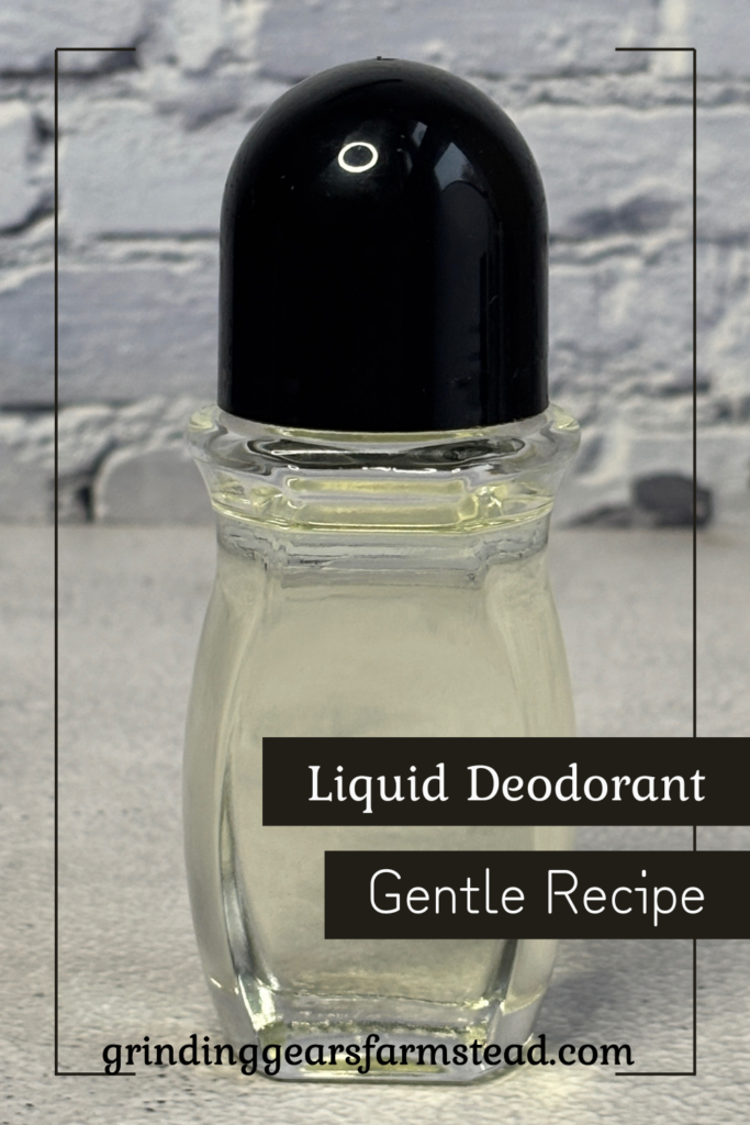 Bottle of Homemade Liquid Deodorant